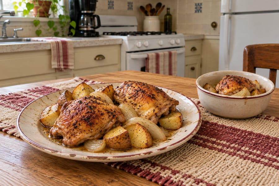 Rosemarie's Sunday Chicken with potatoes